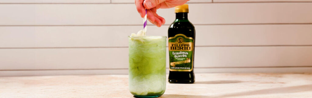 Matcha Latte with Olive Oil Cold Foam